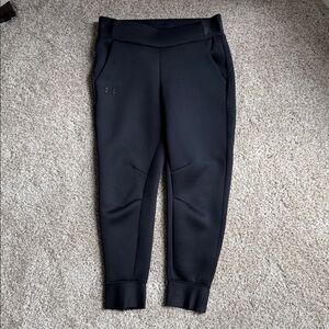 UNDER ARMOUR Black Performance Jogger Pants with Zippers